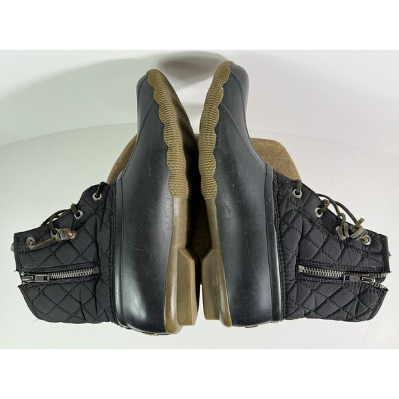 Sperry Boots Womens 10 M Saltwater Quilted Duck Ankle STS94063 Black Waterproof - Picture 12 of 16